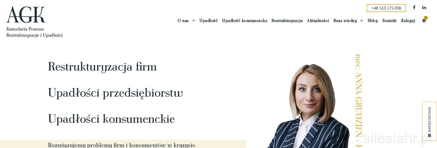 KANCELARIA PRAWNA "AGK" RESTRUKTURYZACJE I UPADŁOŚCI ANNA GRUDZIEŃ-KURPIEWSKA